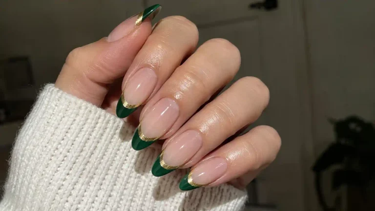 10 Best Green and Gold French Tip Nails Ideas for 2027